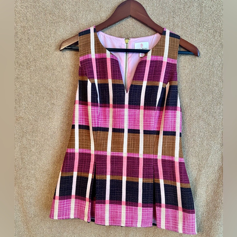 Julie Brown NYC Sloane Plaid SepayTop size 6
